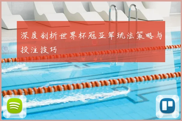 深度剖析世界杯冠亚军玩法策略与投注技巧